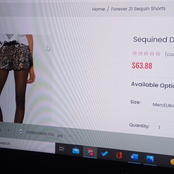 🍓 Forever 21 Sequin Dolphin Shorts New - Picture 16 of 17